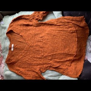 Free people rust shirt